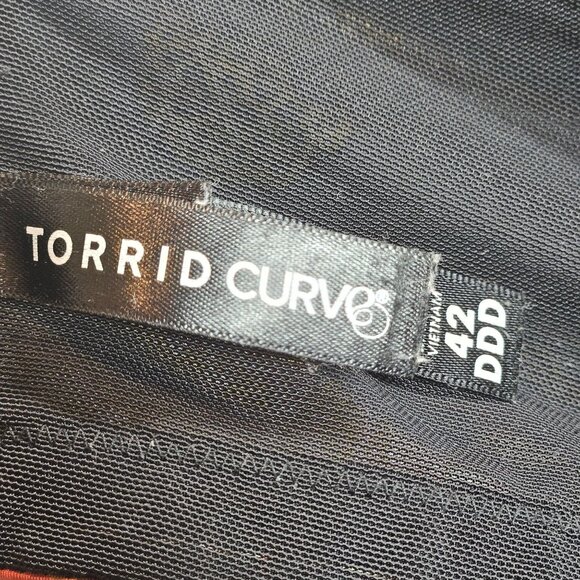 Torrid Curve Floral & Leopard Print Padded Underwire Bra 42DDD Black - Picture 7 of 13